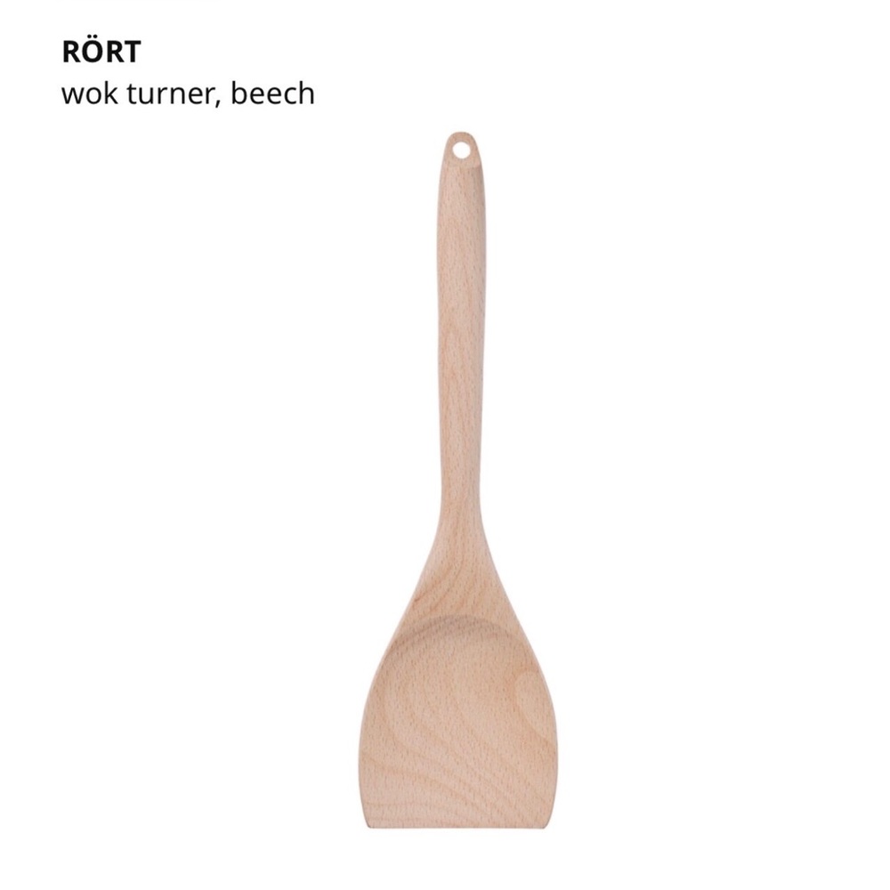3/$15 NEW RORT Wok Turner Beech Wood Stirfry Cooking Utensil ~12”, 1 TURNER